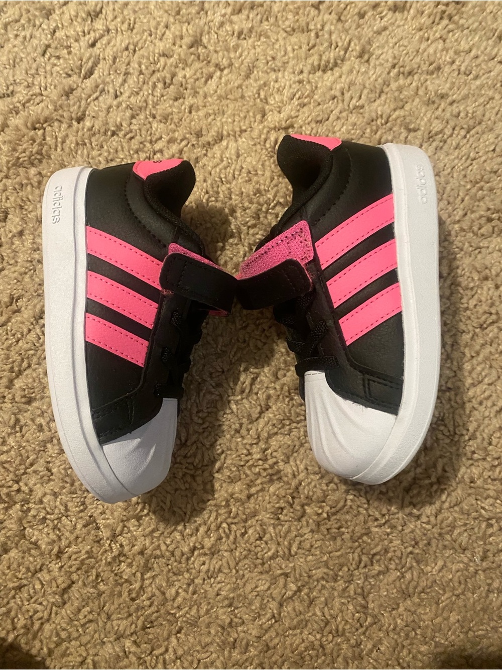 adidas Toddler Black & Hot Pink Streetalk Sneaker